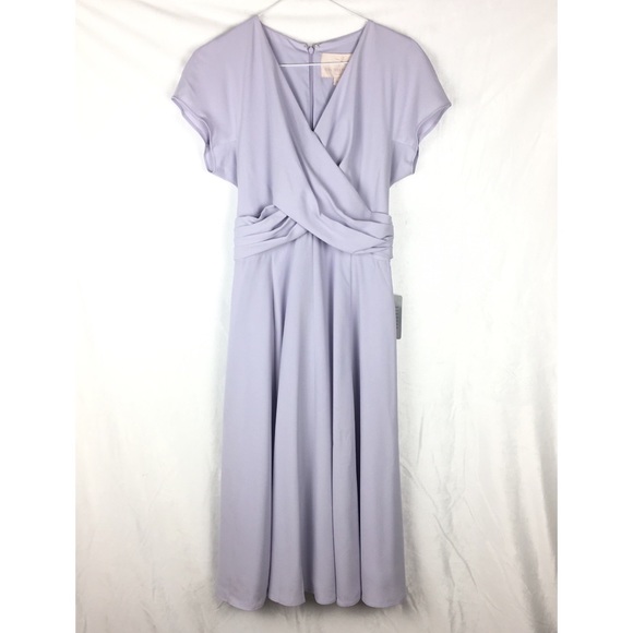 Gal Meets Glam Seraphina Wrap Style Midi Dress - Picture 4 of 7